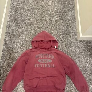 Russell Athletic Montana Football Kids Hoodie - Maroon